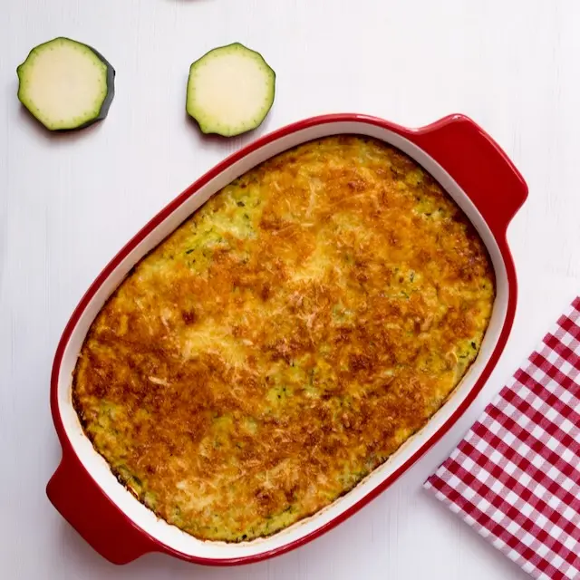 Gratin de courgettes réalisé au robot pâtissier multifonction KitchenAid