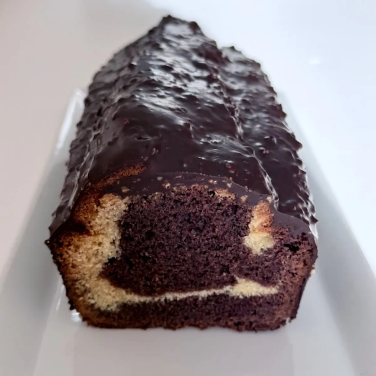 cake marbré au chocolat ultra moelleux réalisé au robot KitchenAid