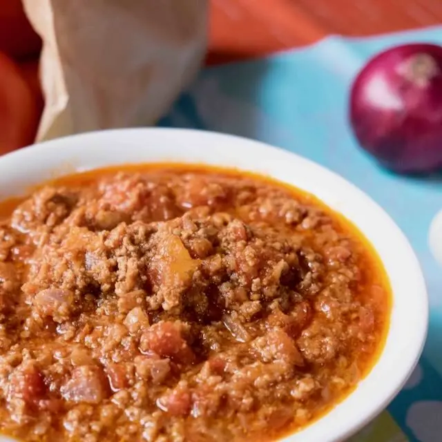sauce bolognaise maison réalisée au KitchenAid